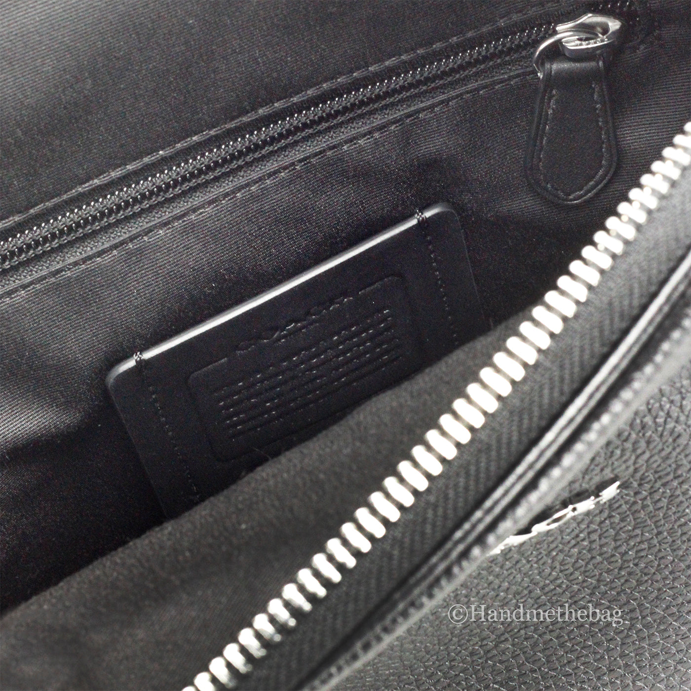 Coach Ethan Black Leather Sling Pack Shoulder Bag